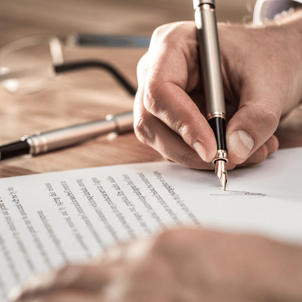Signing a Mortgage